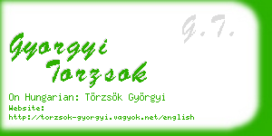 gyorgyi torzsok business card